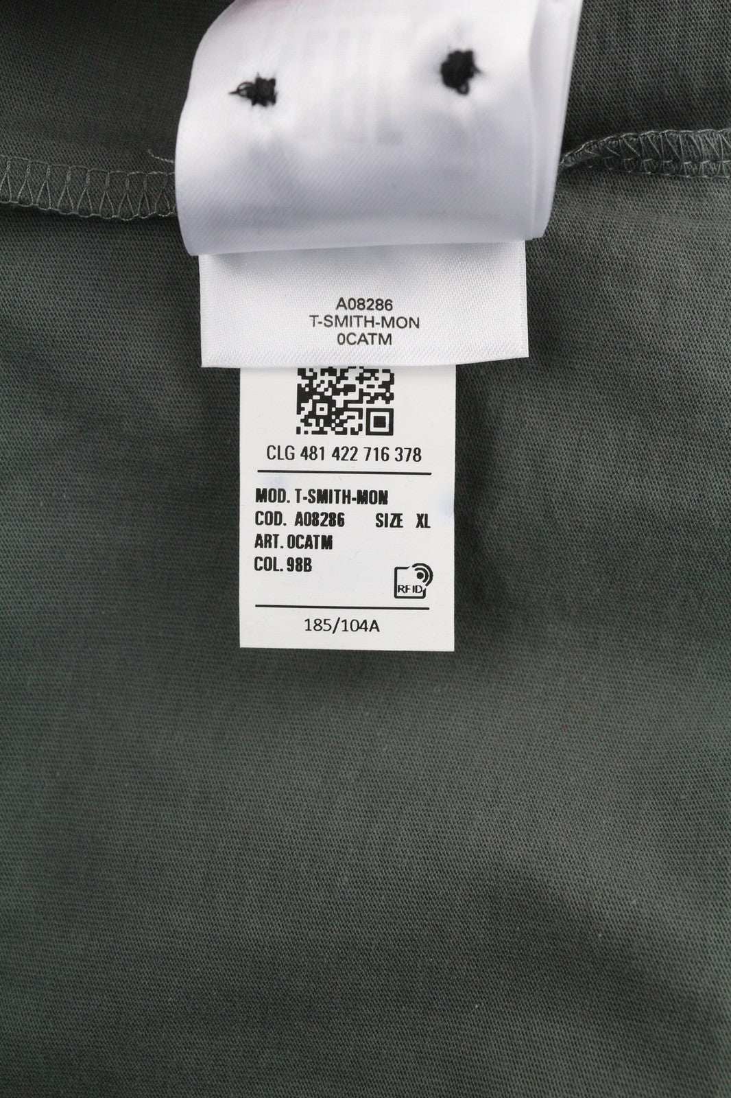 DIESEL T-Smith-Mon Polo vyriški marškinėliai XL dydžio trumpomis rankovėmis, juodi, medvilniniai, RRP 150 € 