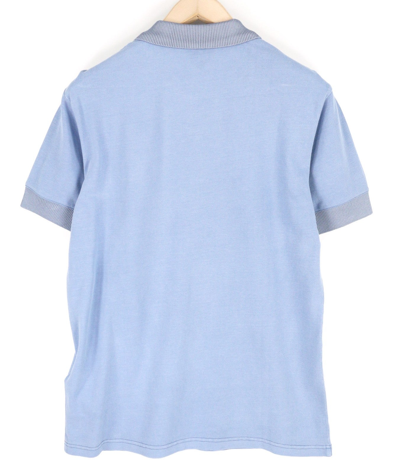 DIESEL T-Aragon Mens T-Shirt L Short Sleeve Polo Half Zip Light Blue RRP€150