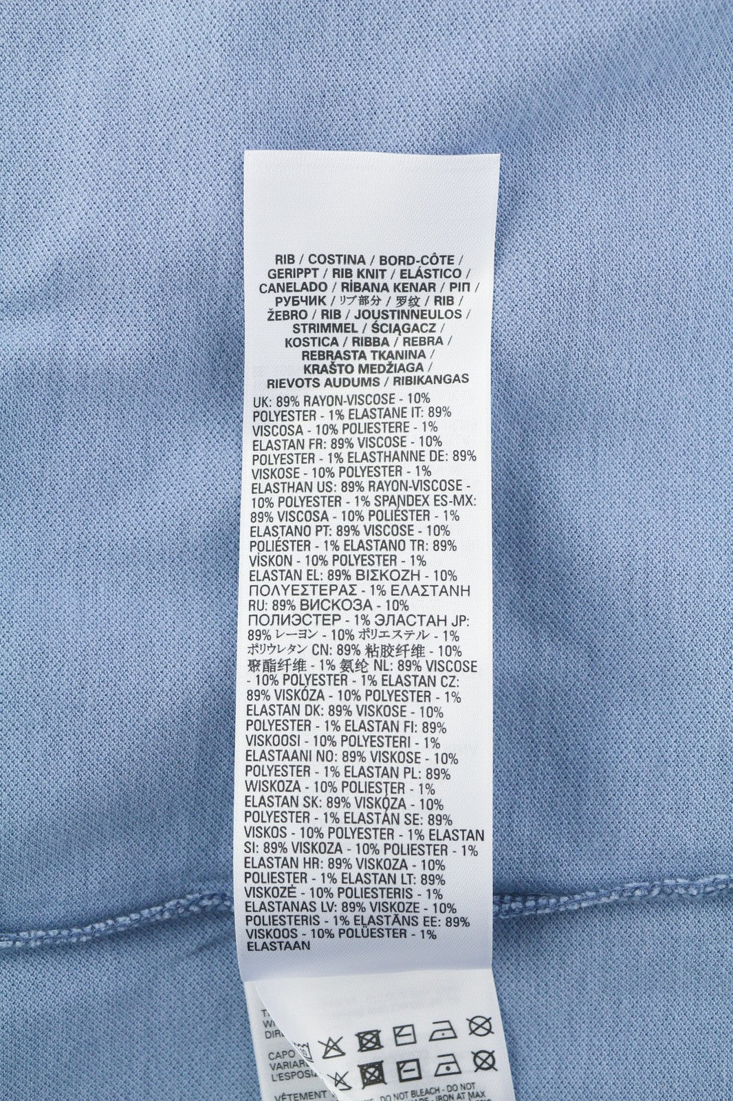 DIESEL T-Aragon Mens T-Shirt L Short Sleeve Polo Half Zip Light Blue RRP€150