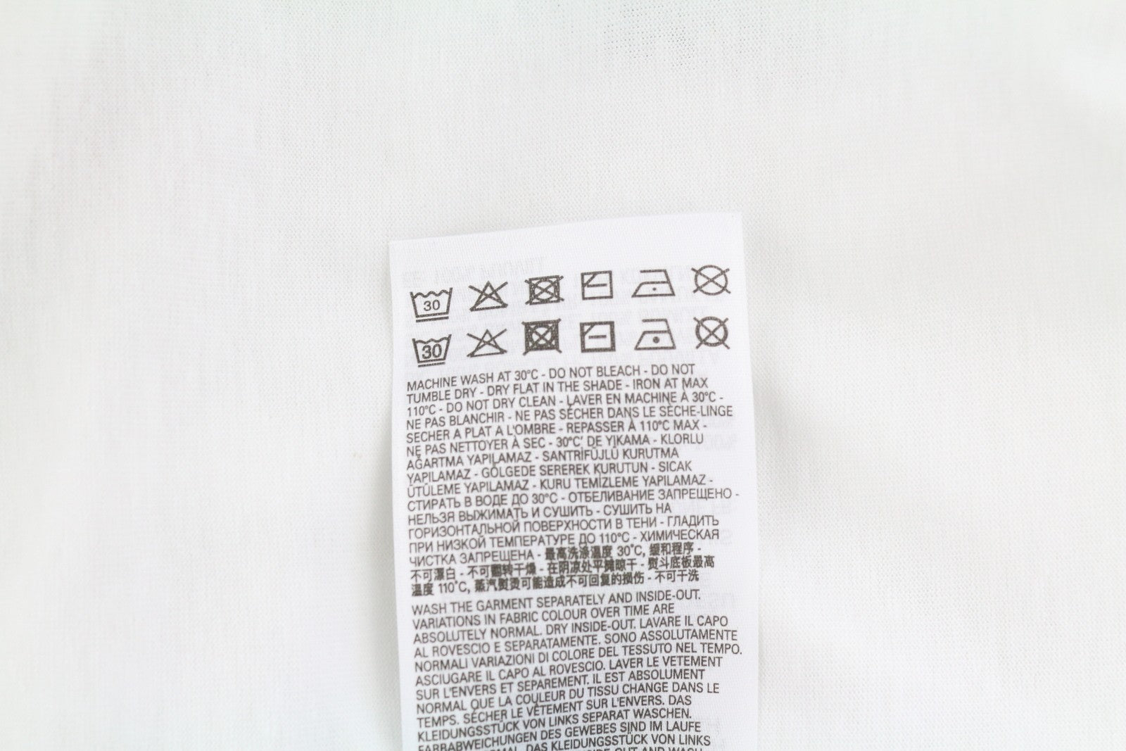 DIESEL T-Diegos-LS-K27 vyriški marškinėliai L dydžio, balti, medvilniniai, ilgomis rankovėmis, apvalios iškirptės trikotažiniai marškinėliai. 