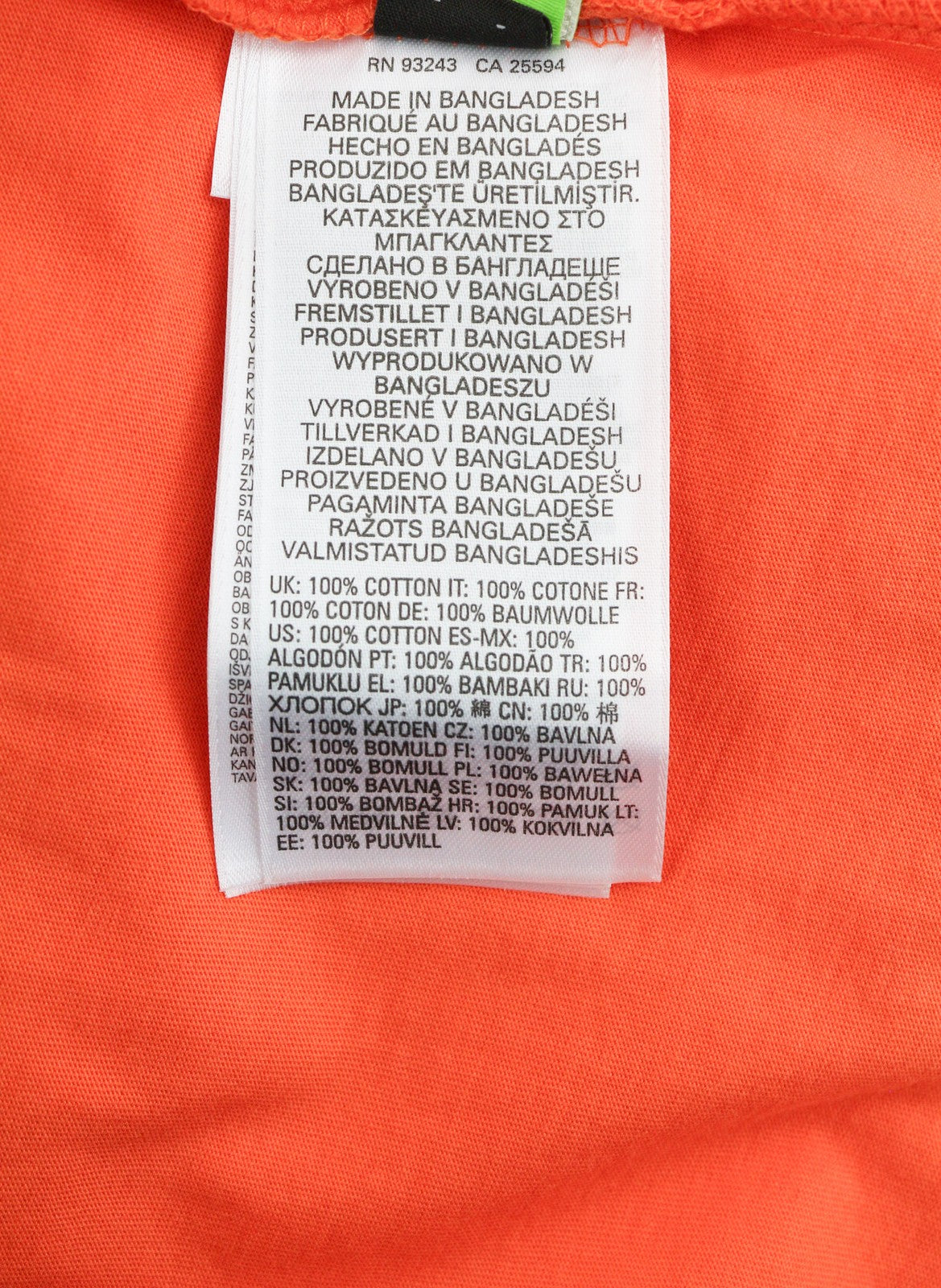 DIESEL T-Diegos-K26 Mens T-Shirt S Short Sleeve Crew Neck  Orange Casual