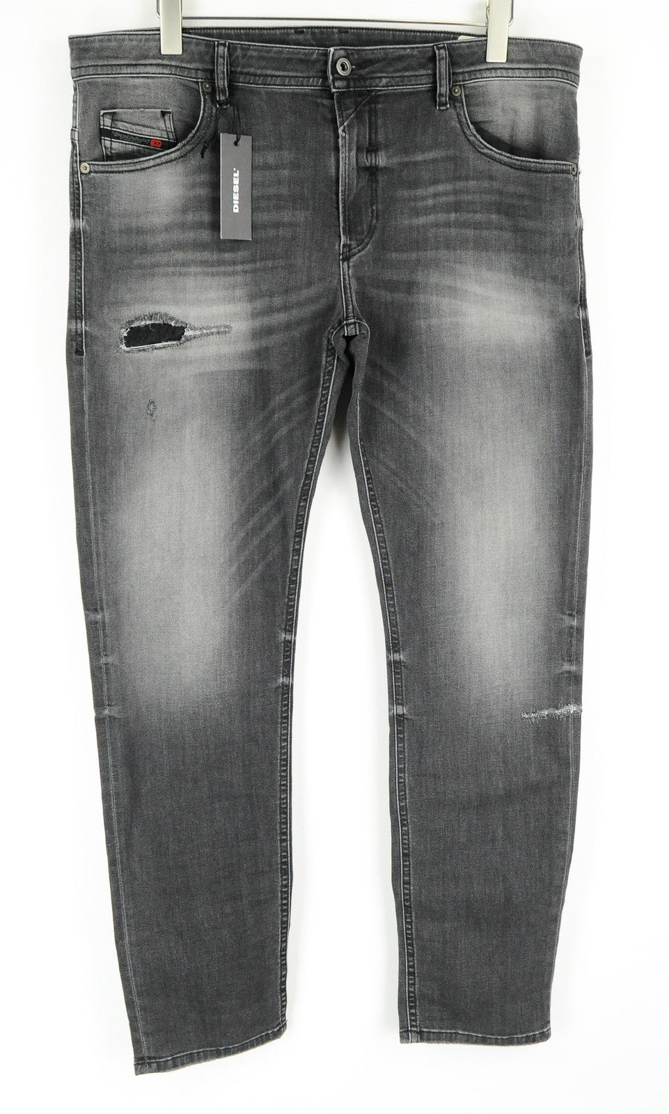 DIESEL Thommer R266U vyriški džinsai W38/L32 Slim Skinny skalbti pilki džinsai 