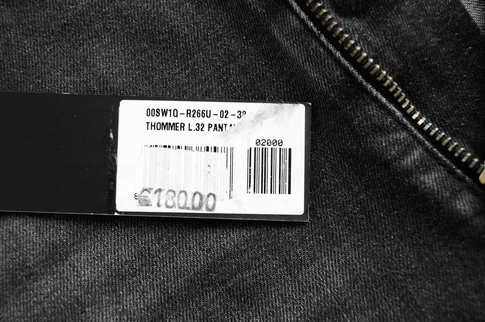DIESEL Thommer R266U vyriški džinsai W38/L32 Slim Skinny skalbti pilki džinsai 