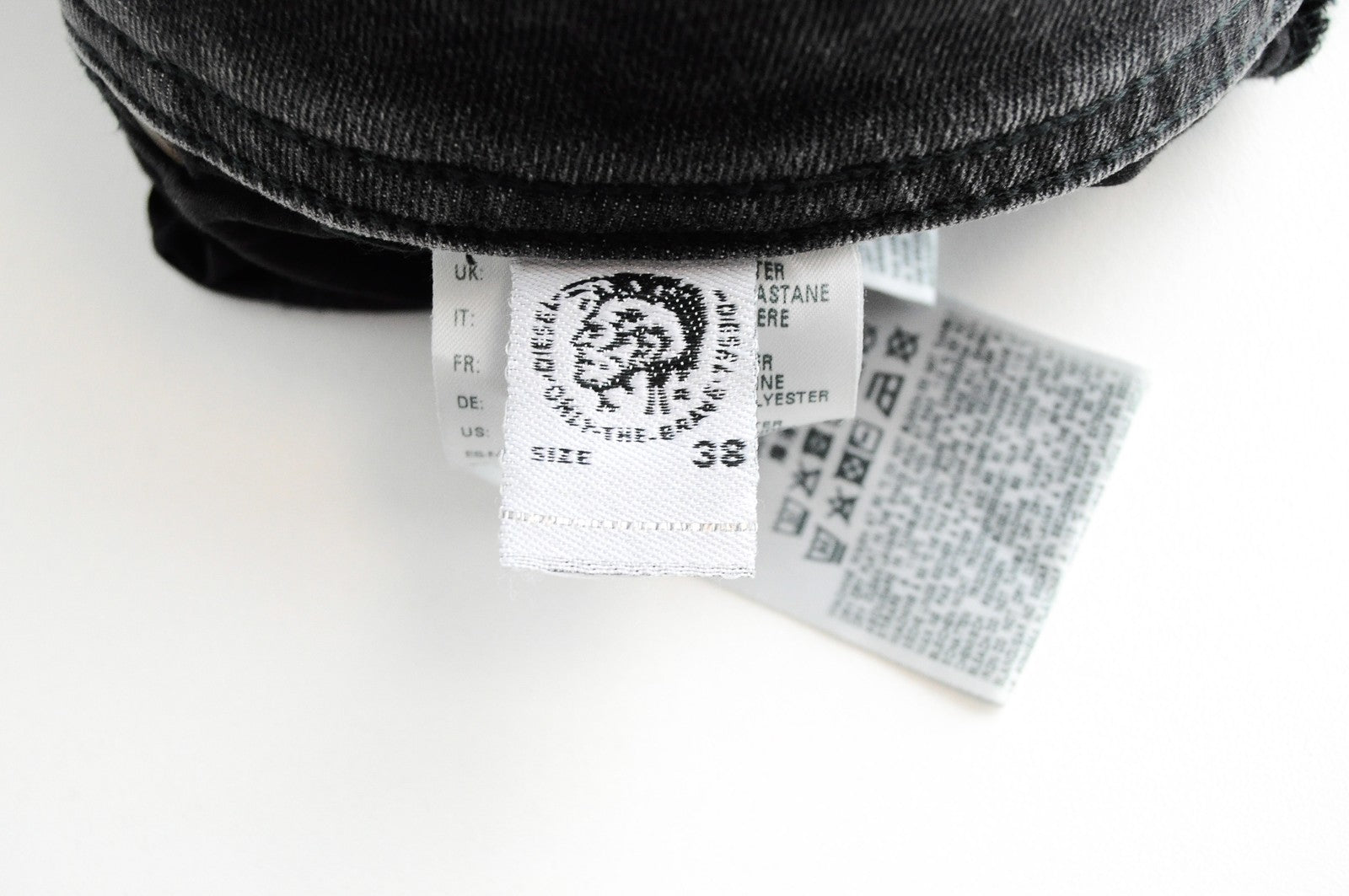 DIESEL Thommer R266U vyriški džinsai W38/L32 Slim Skinny skalbti pilki džinsai 