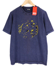 DIESEL T-Just-E30 vyriški marškinėliai su trumpomis rankovėmis, L dydžio, apvalia apykakle, laisvalaikio stiliaus. 