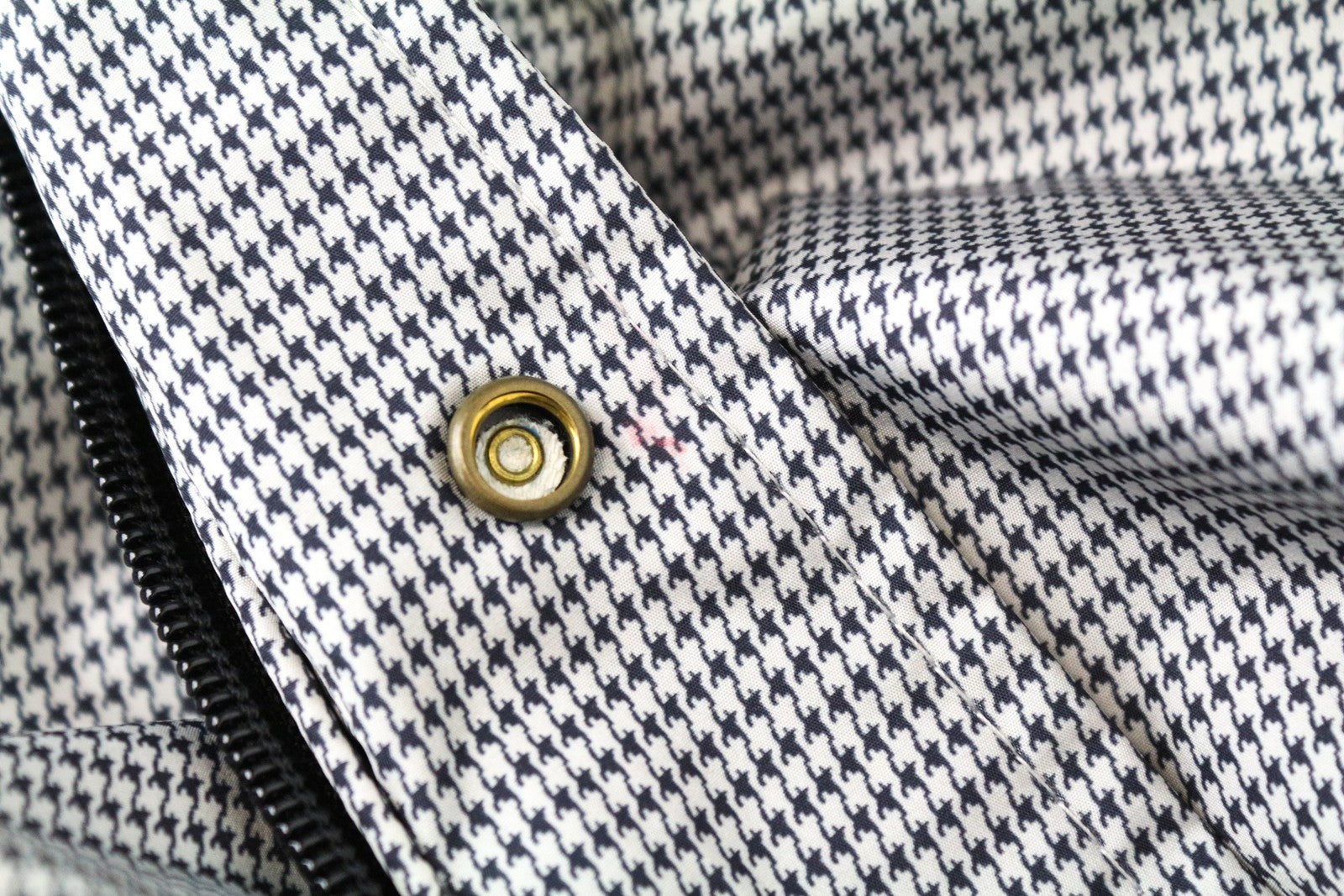 SCOTCH &amp; SODA vyriška striukė „Houndstooth“ raštu, trumpa, su pamušalu ir laisvalaikio stiliaus raštais, 2XL dydžio 