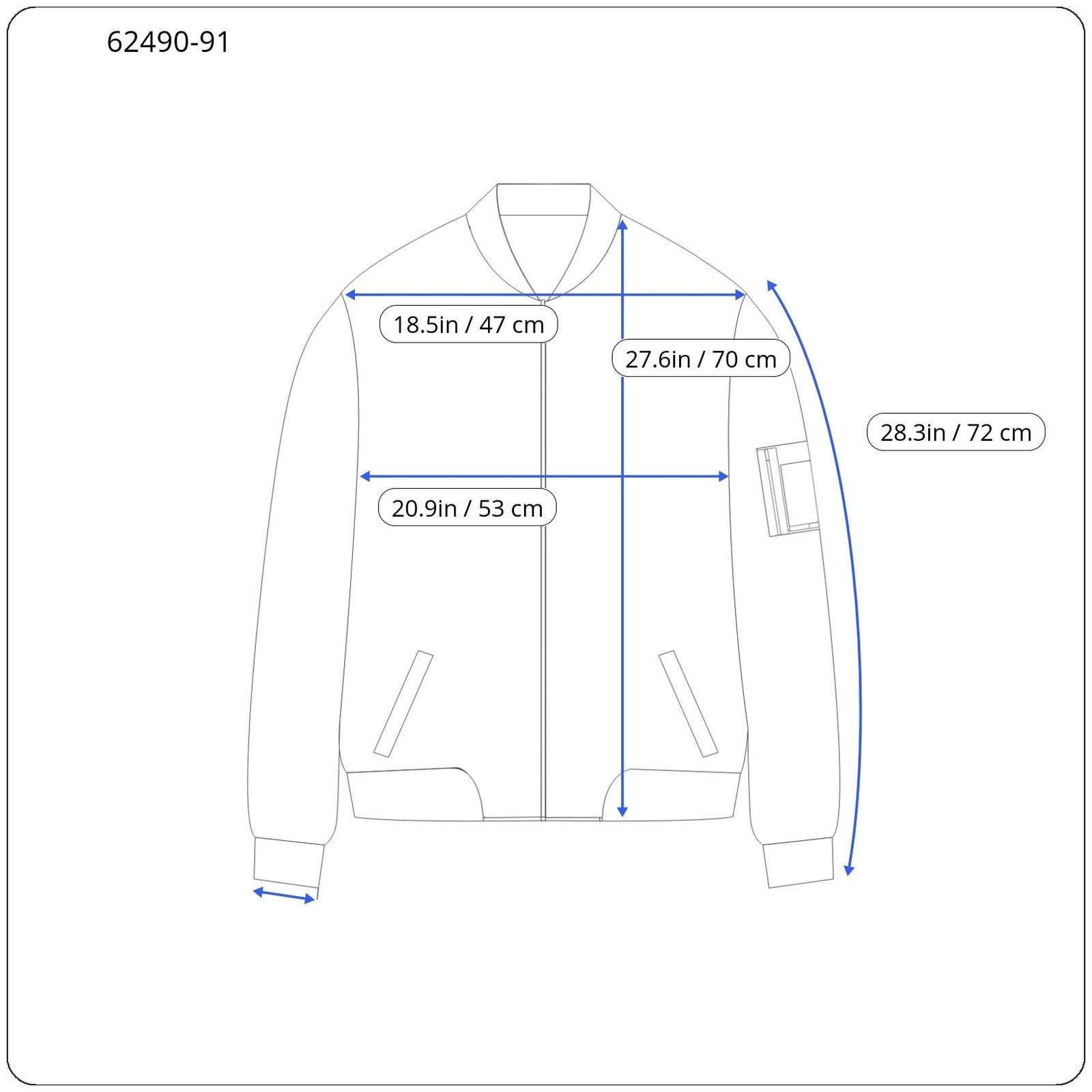 SCOTCH &amp; SODA vyriška striukė MEDIUM, dygsniuota, paminkštinta, mėlyna, trumpa, laisvalaikio stiliaus, su pamušalu 