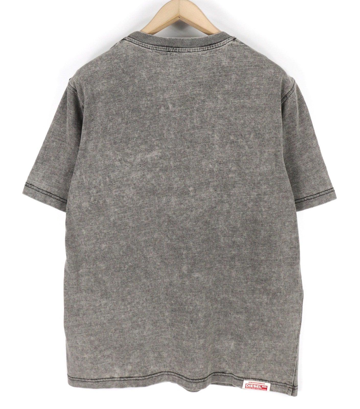 DIESEL T-Just-E30 vyriški marškinėliai su trumpomis rankovėmis, L dydžio, apvalia apykakle, tamsiai mėlyni, laisvalaikio stiliaus. 