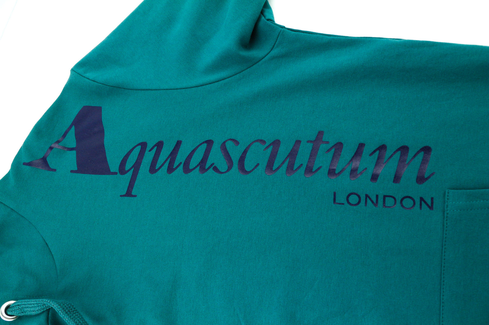 AQUASCUTUM FCIA18 vyriškas džemperis su gobtuvu L dydžio, tamsiai žalias, kengūros spalvos, megztinis su gobtuvu ir dirželiais, logotipas 