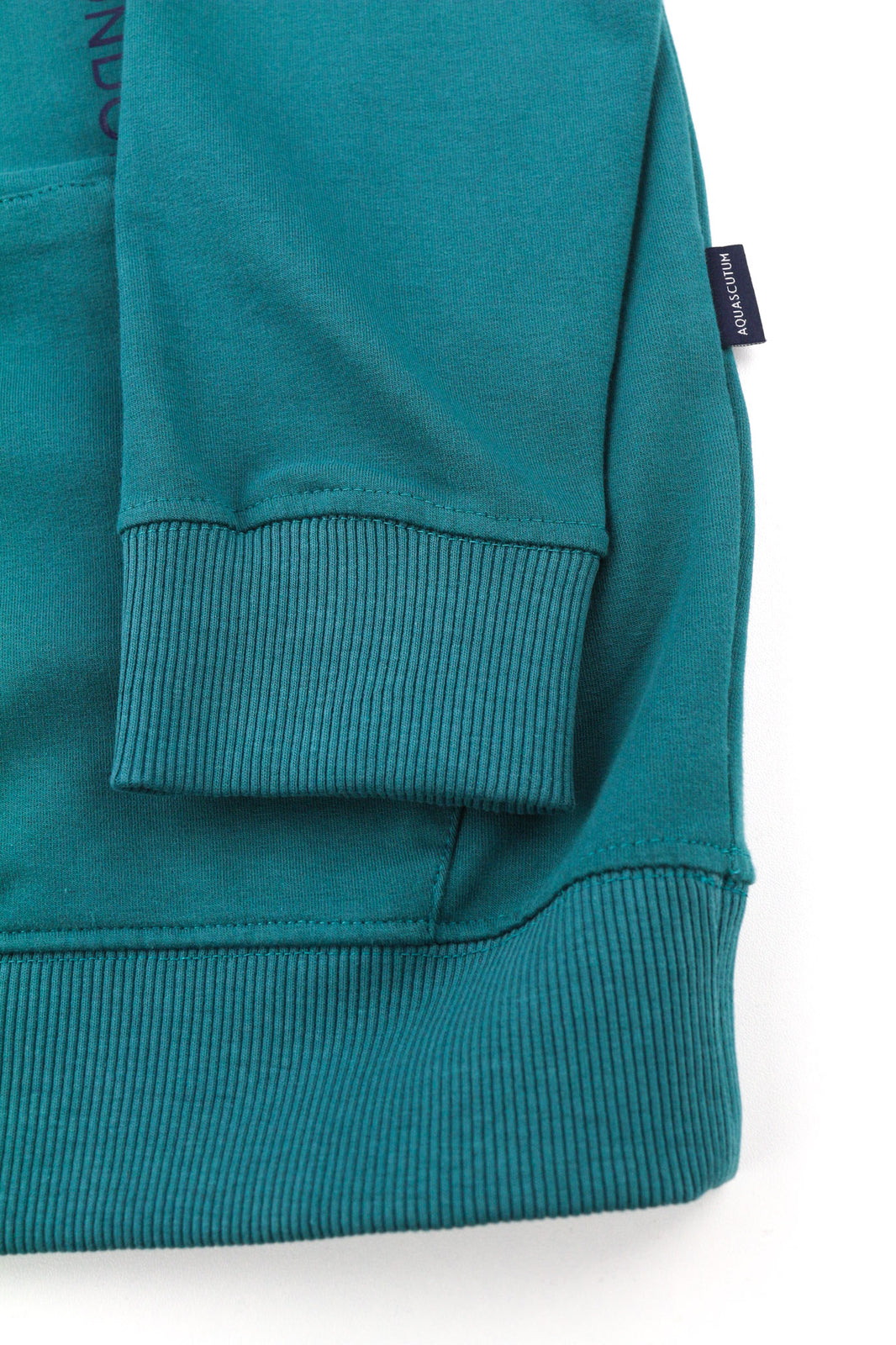 AQUASCUTUM FCIA18 vyriškas džemperis su gobtuvu M tamsiai žalias kengūros formos gobtuvas su dirželiais ir logotipu 