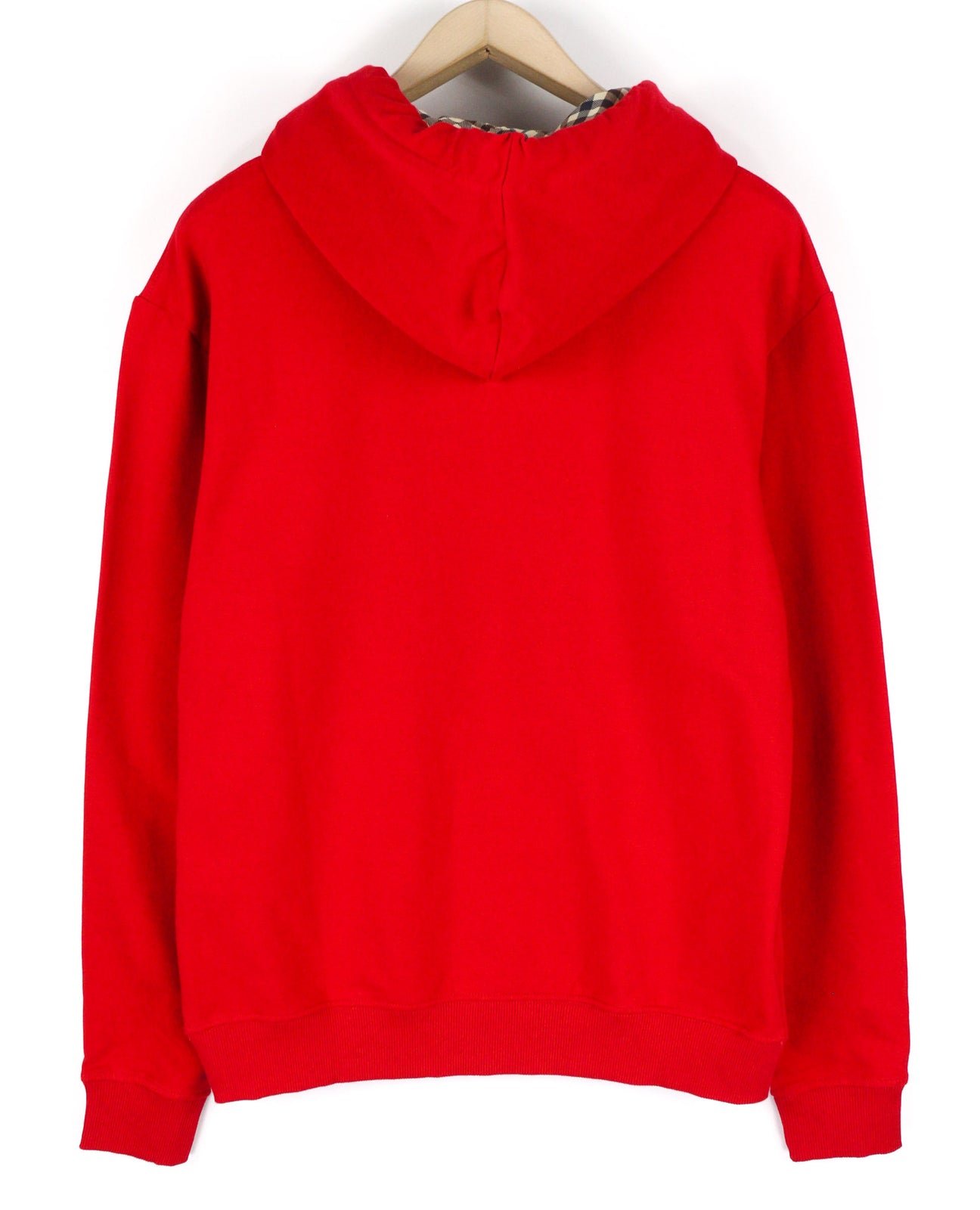 AQUASCUTUM FCIA26 vyriškas džemperis su gobtuvu, raudonas, su kengūros kišene ir logotipu. 