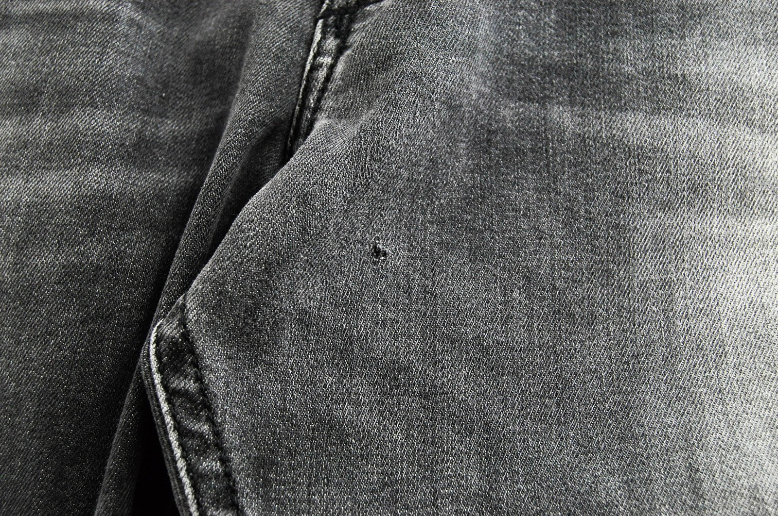 DIESEL Thommer R266U Men's Jeans W38/L32 Skinny Slim Fit Ripped Grey Stretch