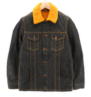 NUDIE JEANS Helmut vyriška striukė M suknelė mėlyna šerpų pamušalu ilgomis rankovėmis džinsinis audinys 