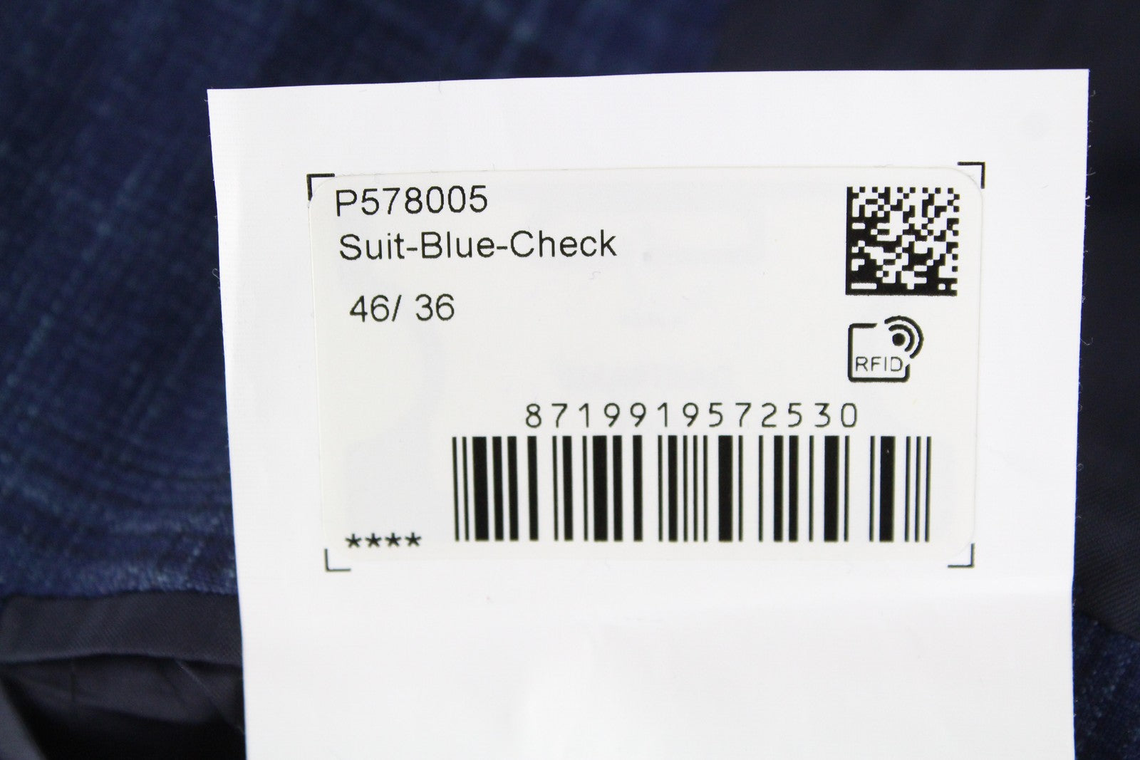 SUITSUPPLY vyriškas kostiumas „Havana“, UK36R, mėlynas languotas, dviejų dalių, vilnonis, šilkinis, lininis, plonas 