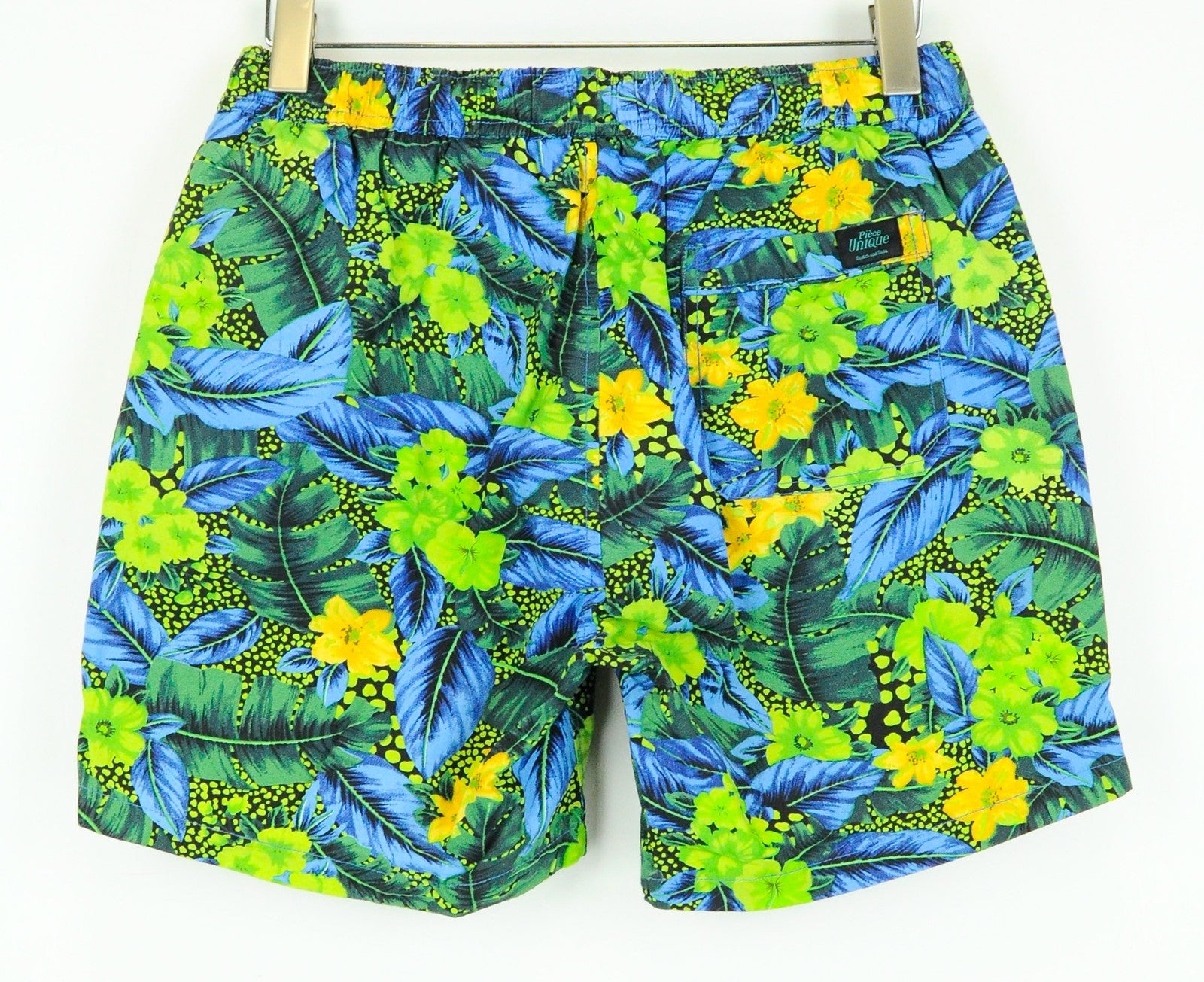 SCOTCH & SODA Ams Couture Men's Swim Shorts L Green Patterned Cotton Blend