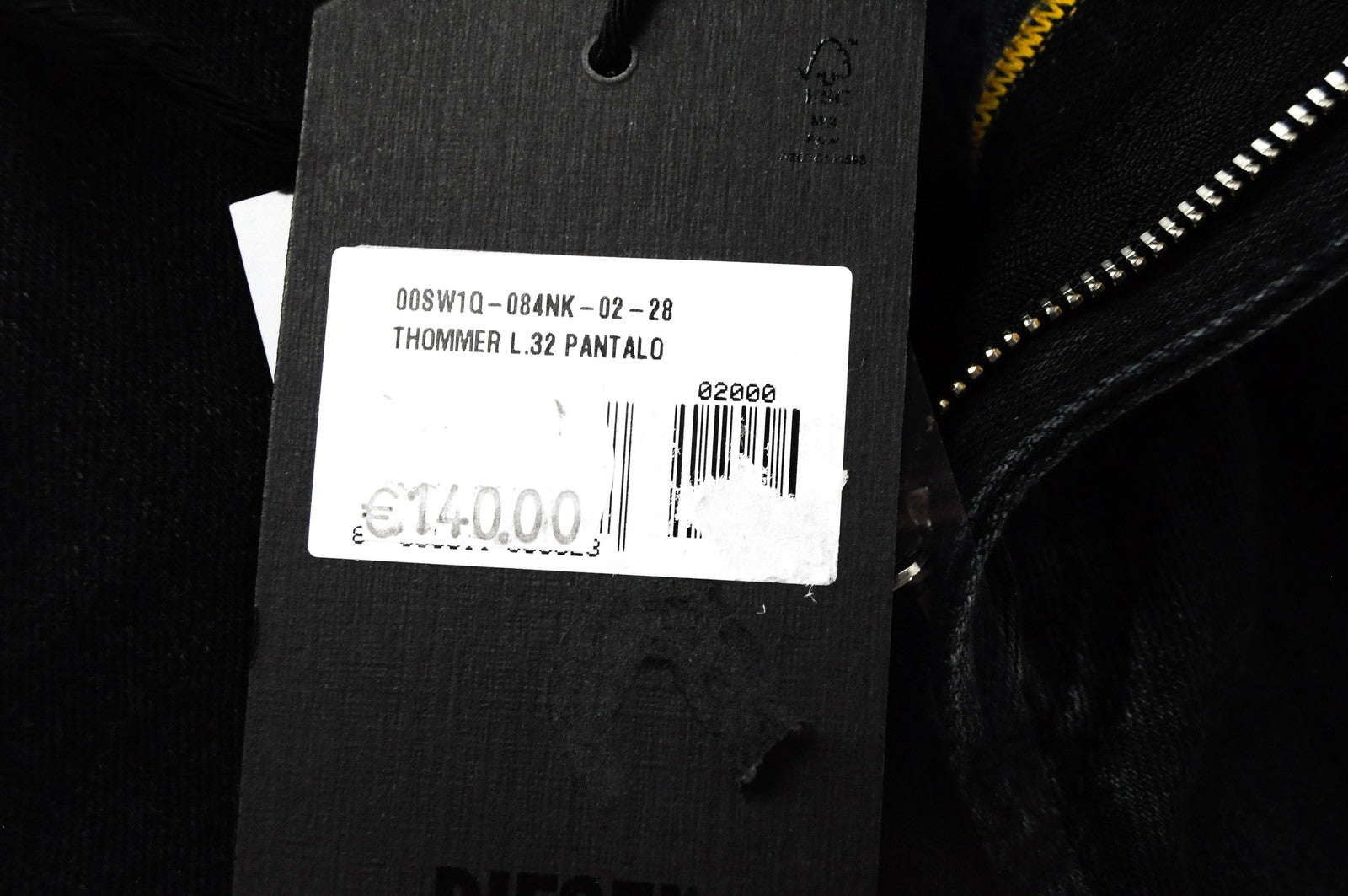 DIESEL Thommer 084NK vyriški džinsai W28/L32 Slim Skinny Navy elastingi džinsai 