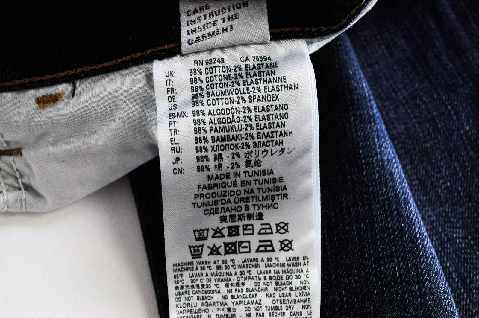 DIESEL D-Bazer 082AY vyriški mėlyni džinsai W27/L32 siaurėjantys, išplauti su sagomis 