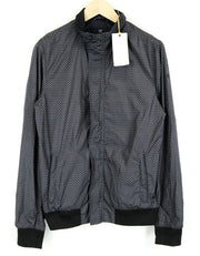 SCOTCH &amp; SODA Ams Couture vyriška striukė M tamsiai pilka su pamušalu ir raštuota ilgomis rankovėmis 