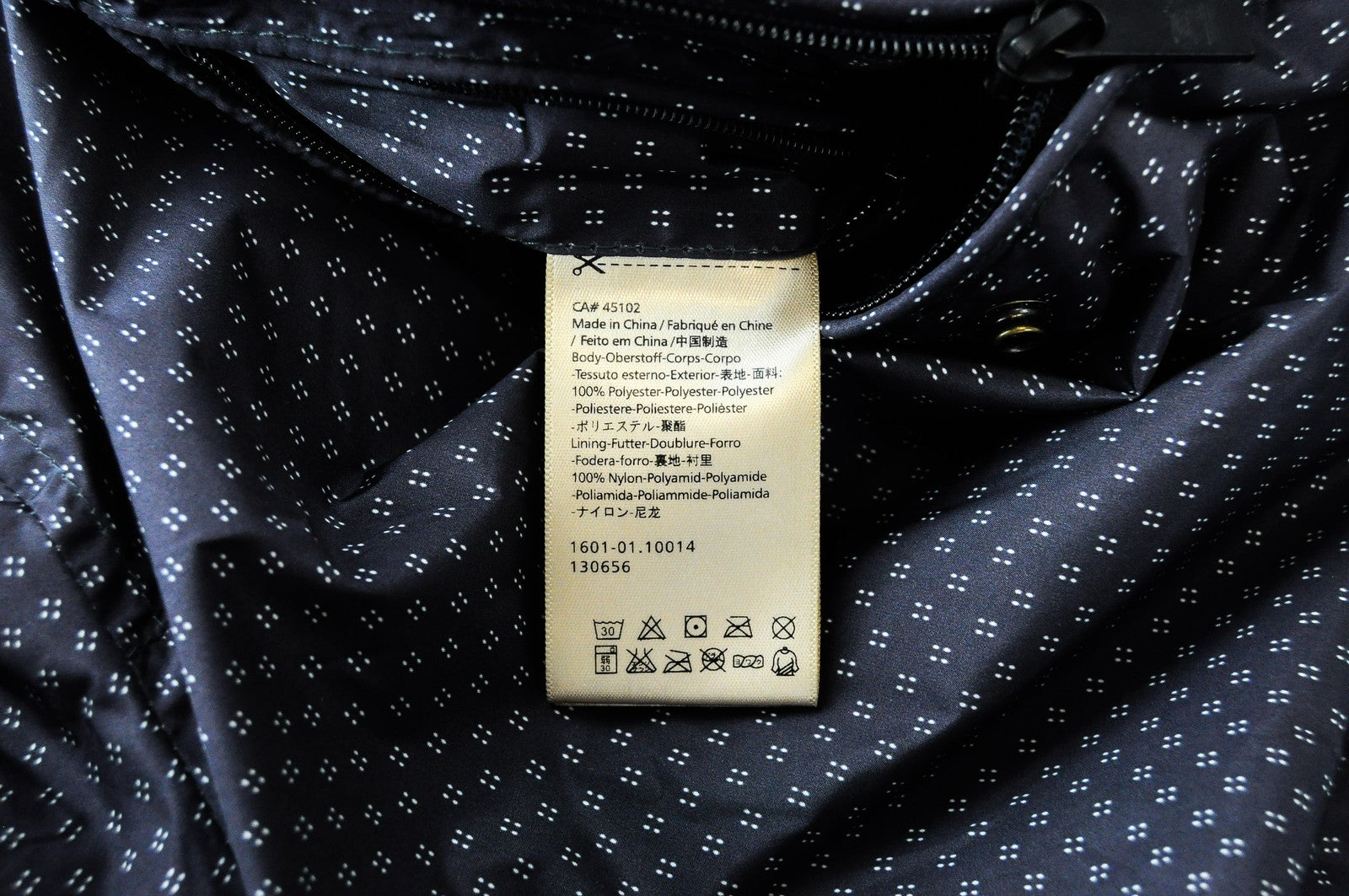 SCOTCH &amp; SODA Ams Couture vyriška striukė M tamsiai pilka su pamušalu ir raštuota ilgomis rankovėmis 