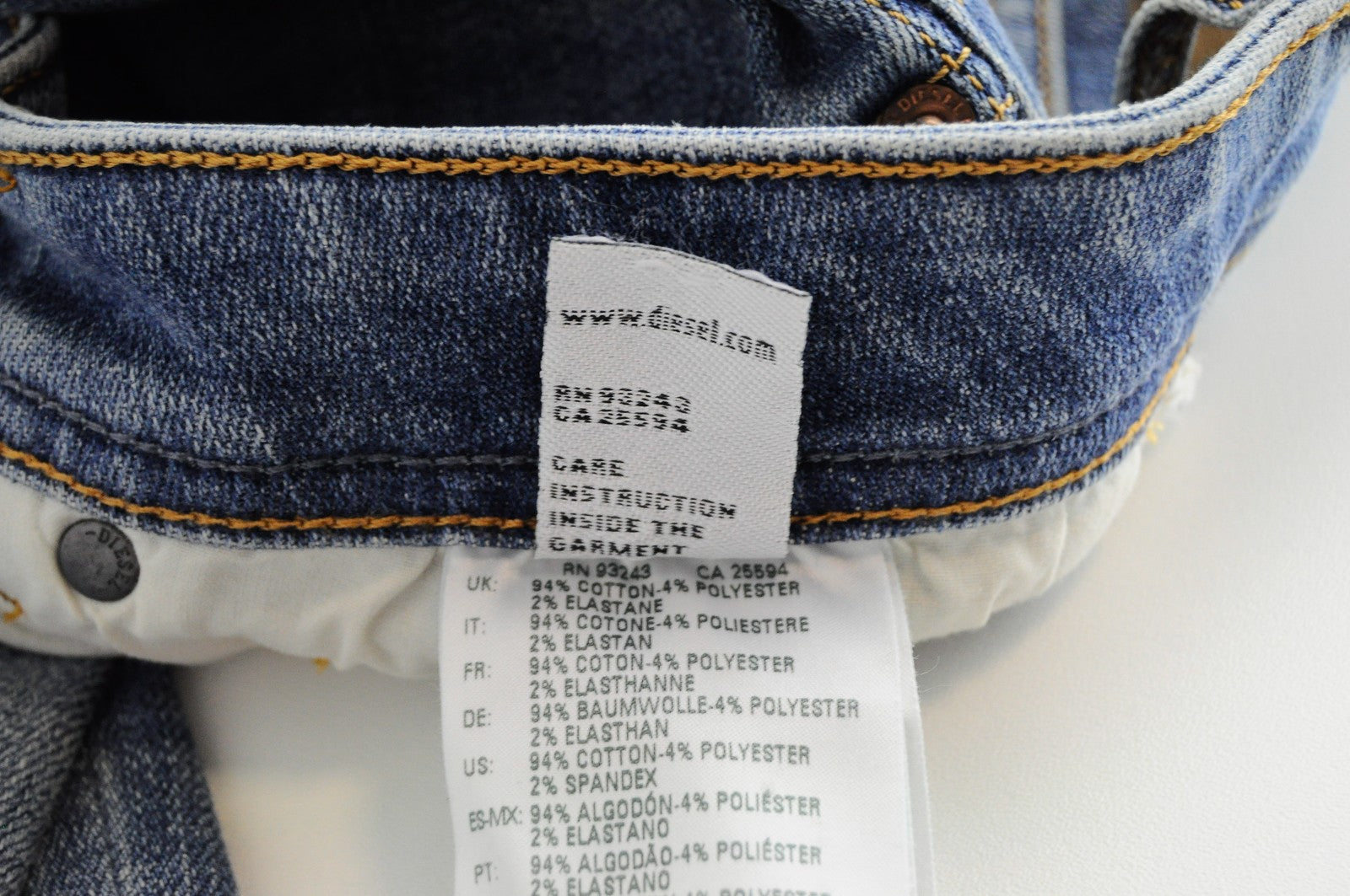 DIESEL Troxer R6AP8 vyriški mėlyni džinsai W28/L32 Slim Skinny sendinto dėmėto džinso rašto 