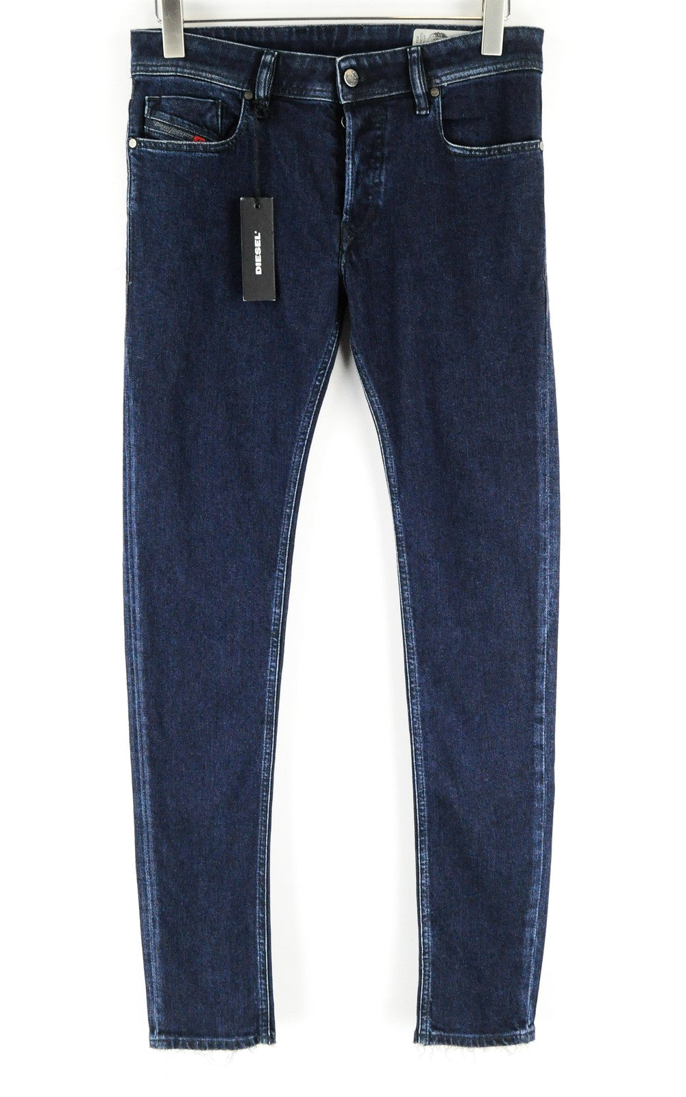 DIESEL Sleenker 084YD vyriški mėlyni džinsai W29/L32 Slim Skinny tamsiai skalbto džinso spalvos 