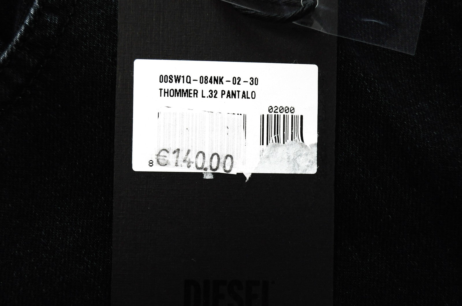 DIESEL Thommer 084NK vyriški džinsai W30/L32 tamsiai ploni ploni medvilniniai tampriai 