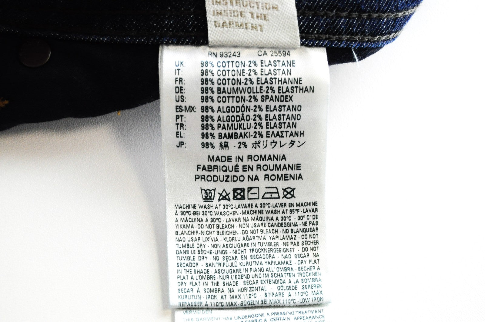 DIESEL Tepphar R845B vyriški mėlyni džinsai W29/L32 Stone Wheel Slim Carrot Stretch 