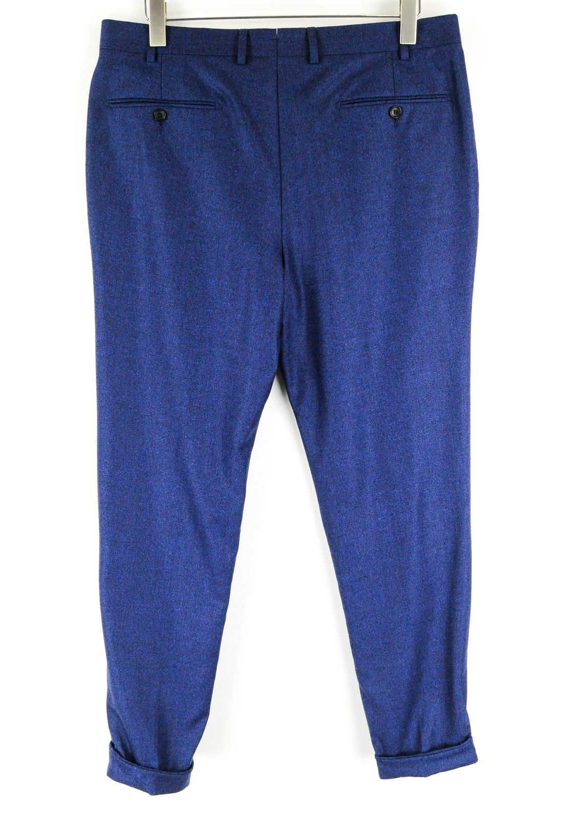 SUITSUPPLY Lazio Men's Suit UK40L Woolen Slim Cut Woven Melange 2-Piece Classic