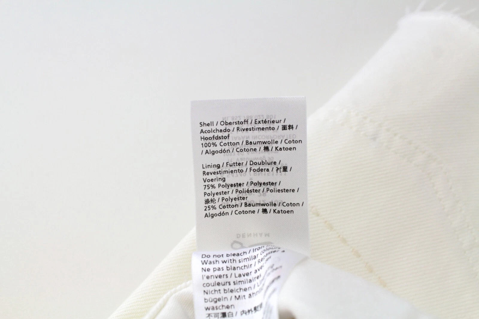 DENHAM Melrose moteriški šortai W28 balkšvi, grynos medvilnės, laisvalaikio, džinsinio audinio, vasariniai 