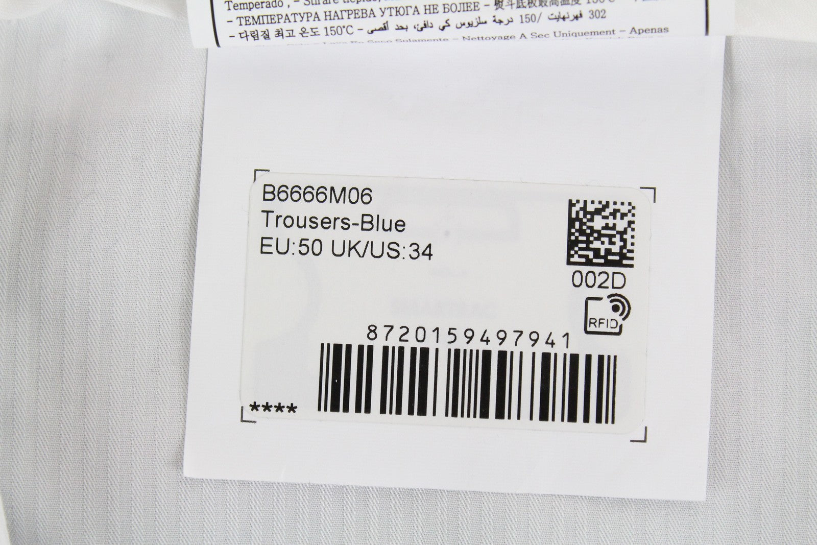 SUITSUPPLY Lazio Men's Suit UK40L Blue Pure Wool 2-Piece Classic Twill Lined