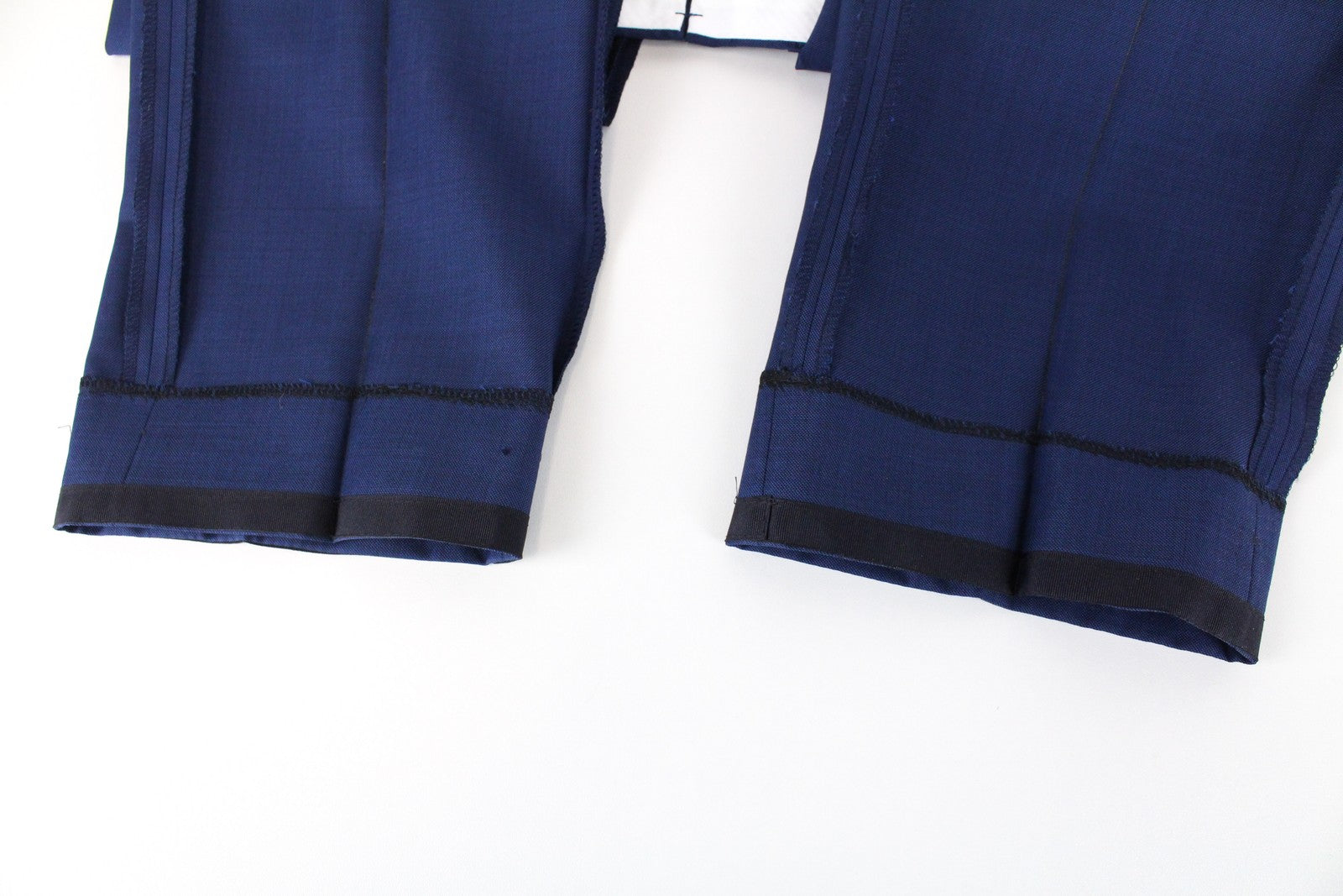 SUITSUPPLY Lazio Men's Suit UK40L Blue Pure Wool 2-Piece Classic Twill Lined