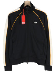 DIESEL S-Ralock vyriškas džemperis su užtrauktuku ir aukšta apykakle, juodos spalvos, RRP 275 € 