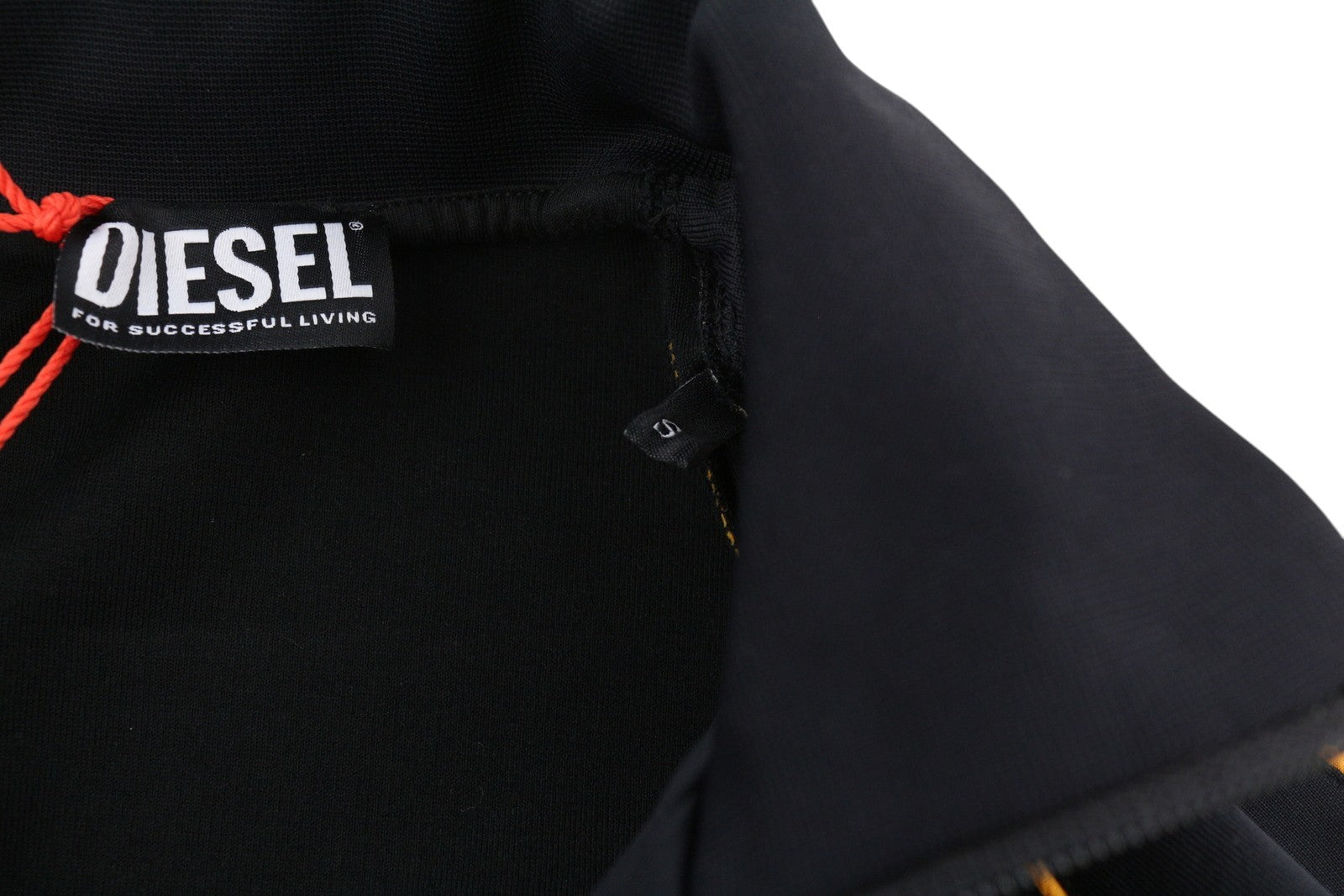 DIESEL S-Ralock vyriškas džemperis su užtrauktuku ir aukšta apykakle, juodos spalvos, RRP 275 € 