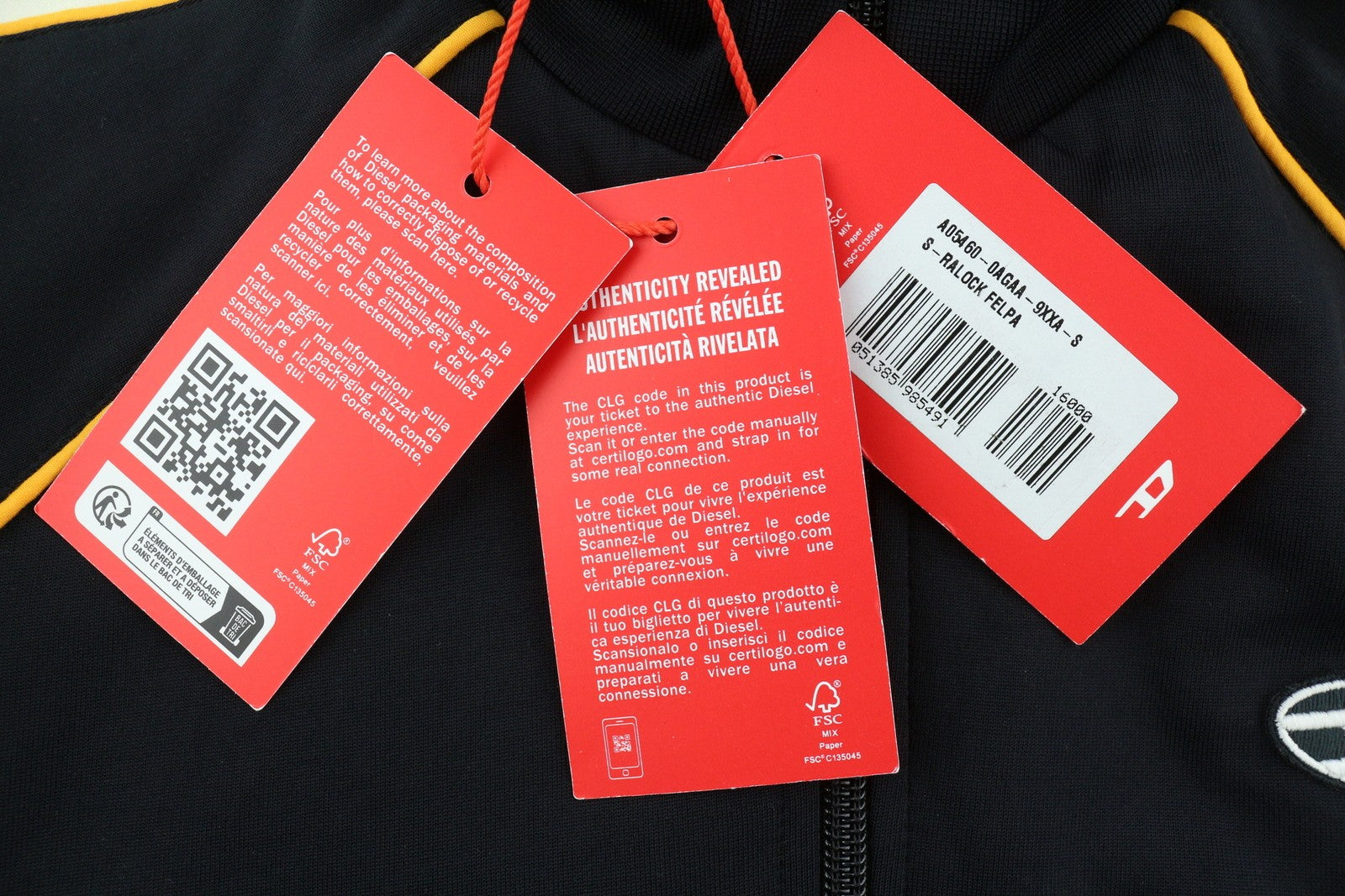 DIESEL S-Ralock vyriškas džemperis su užtrauktuku ir aukšta apykakle, juodos spalvos, RRP 275 € 