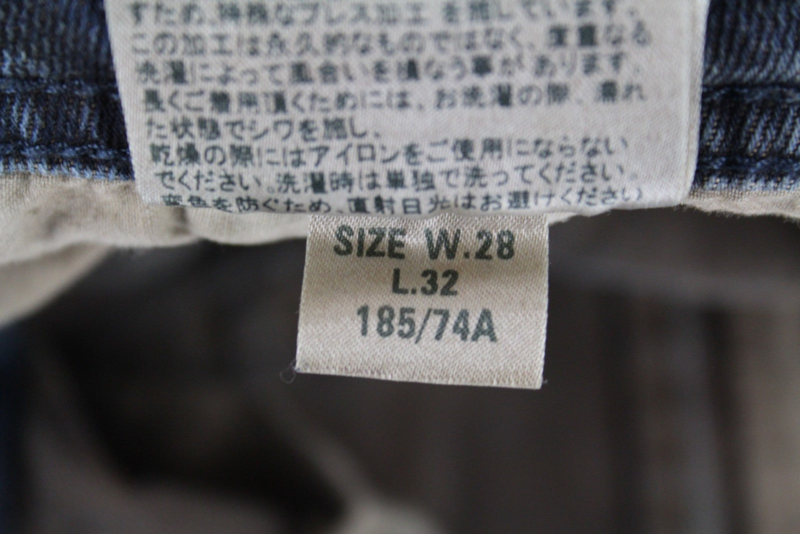 DIESEL Krayver R48XU vyriški džinsai W28/L32 Slim Fit morkų mėlynos spalvos tamprios medvilnės kelnės 