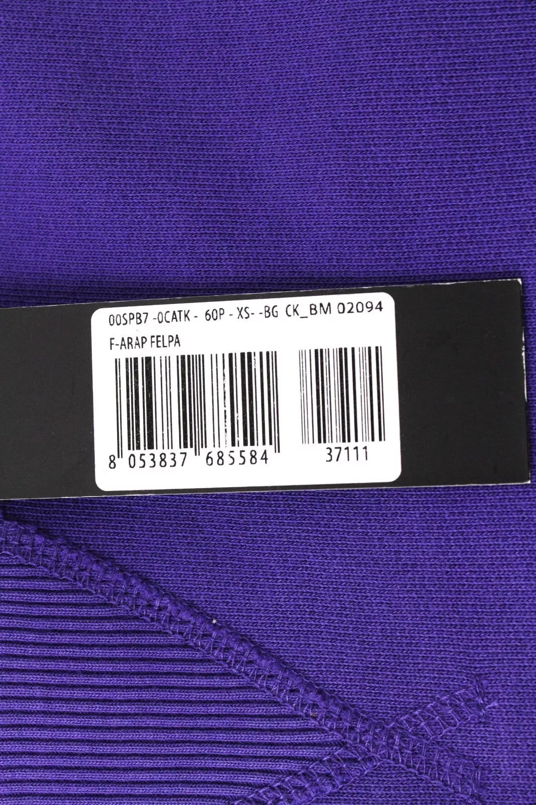 DIESEL F-Arap moteriškas džemperis XS dydžio violetinis ilgomis rankovėmis su medvilniniu logotipu 