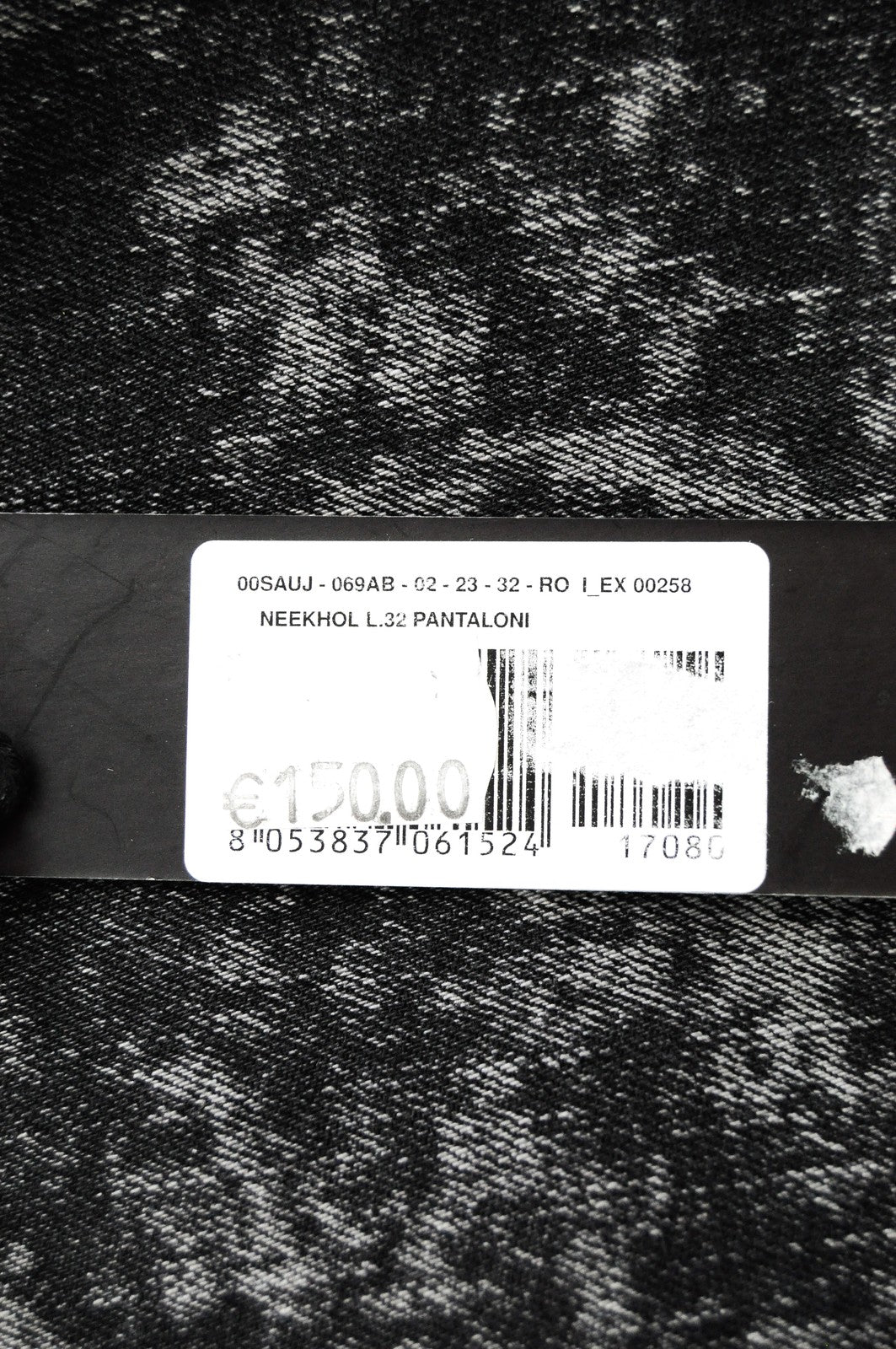 DIESEL Neekhol 069AB moteriški mėlyni džinsai W23/L32 akmens skalavimo rašto, plėšyti, tiesaus kirpimo 