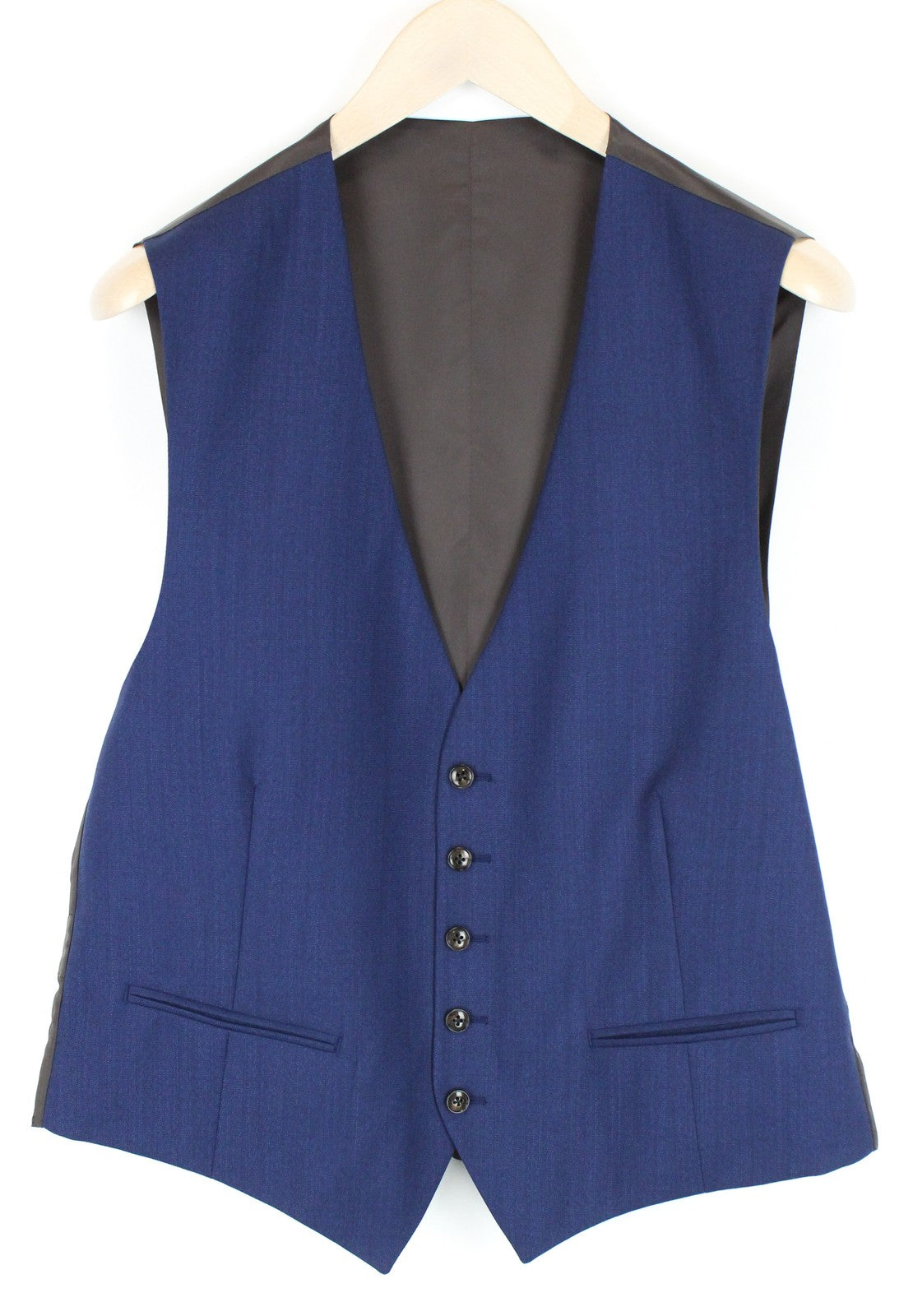 SUITSUPPLY Lazio Men's Suit UK44S Navy Blue Blazer Waistcoat Slim Fit Classic