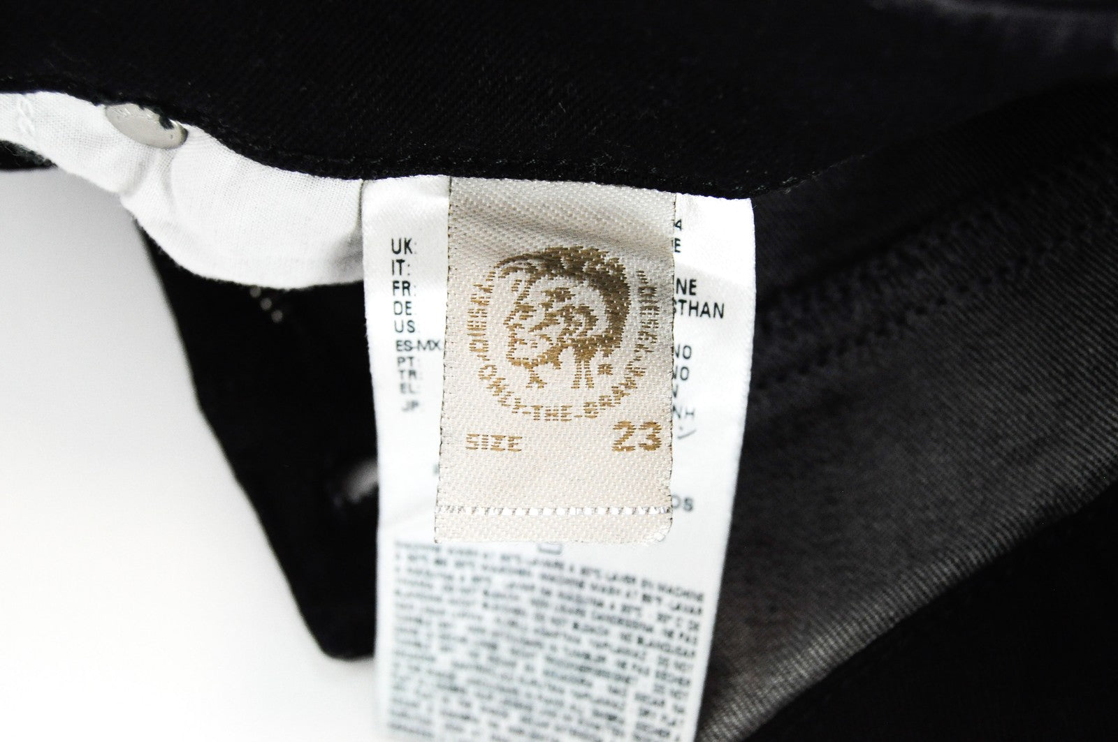 DIESEL Groupee 0R84A moteriški juodi džinsai W23/L32 žemo juosmens, itin ploni, aptempti