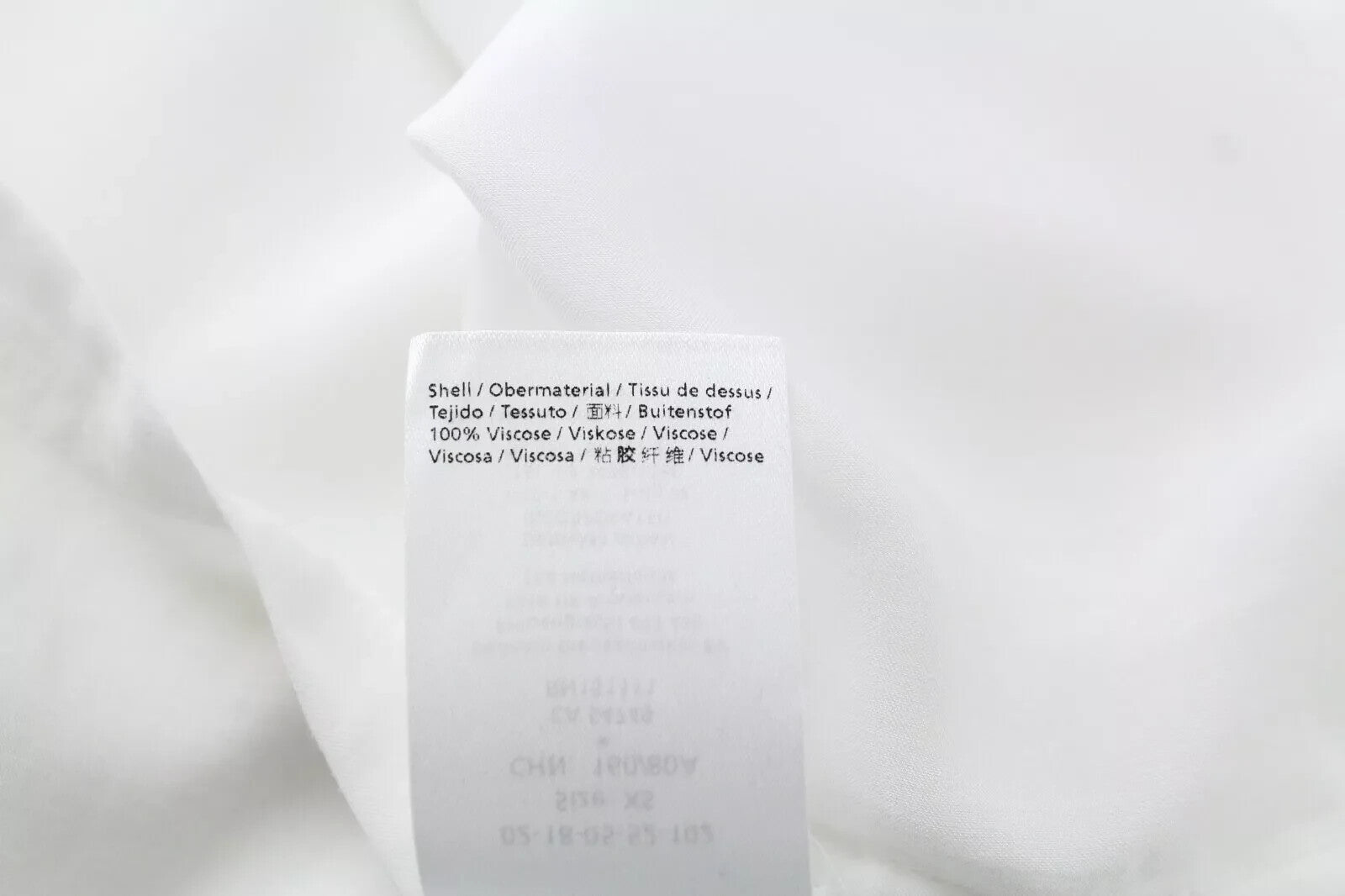 DENHAM Scout Women's T-Shirt XS White See-Through Short Sleeve Round Neck Top