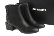 DIESEL Jaynet Mab moteriški aulinukai su kulniuku, juodos spalvos, EU38, UK5.5, RRP 290 € 