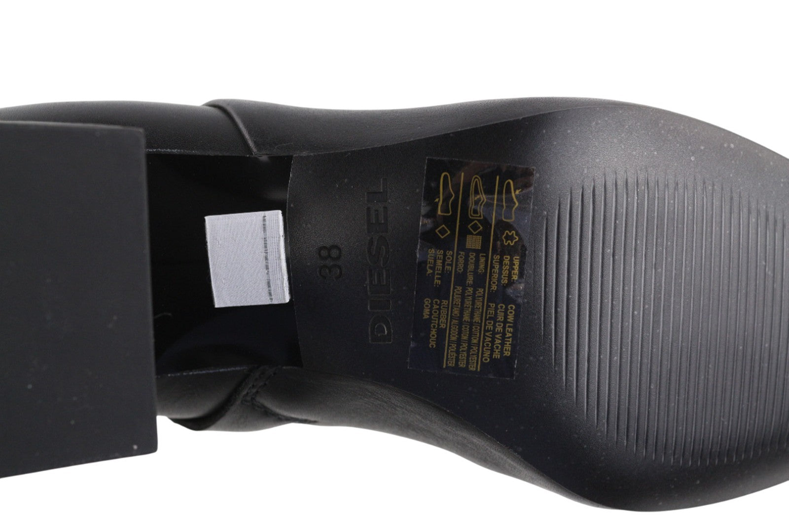 DIESEL Jaynet Mab moteriški aulinukai su kulniuku, juodos spalvos, EU38, UK5.5, RRP 290 € 