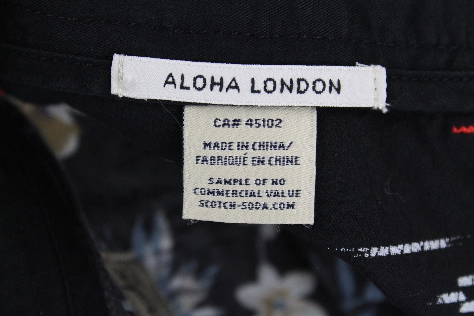 SCOTCH &amp; SODA Thorne vyriški šortai ~W30 S raudoni ploni lapų rašto vasariniai šortai 