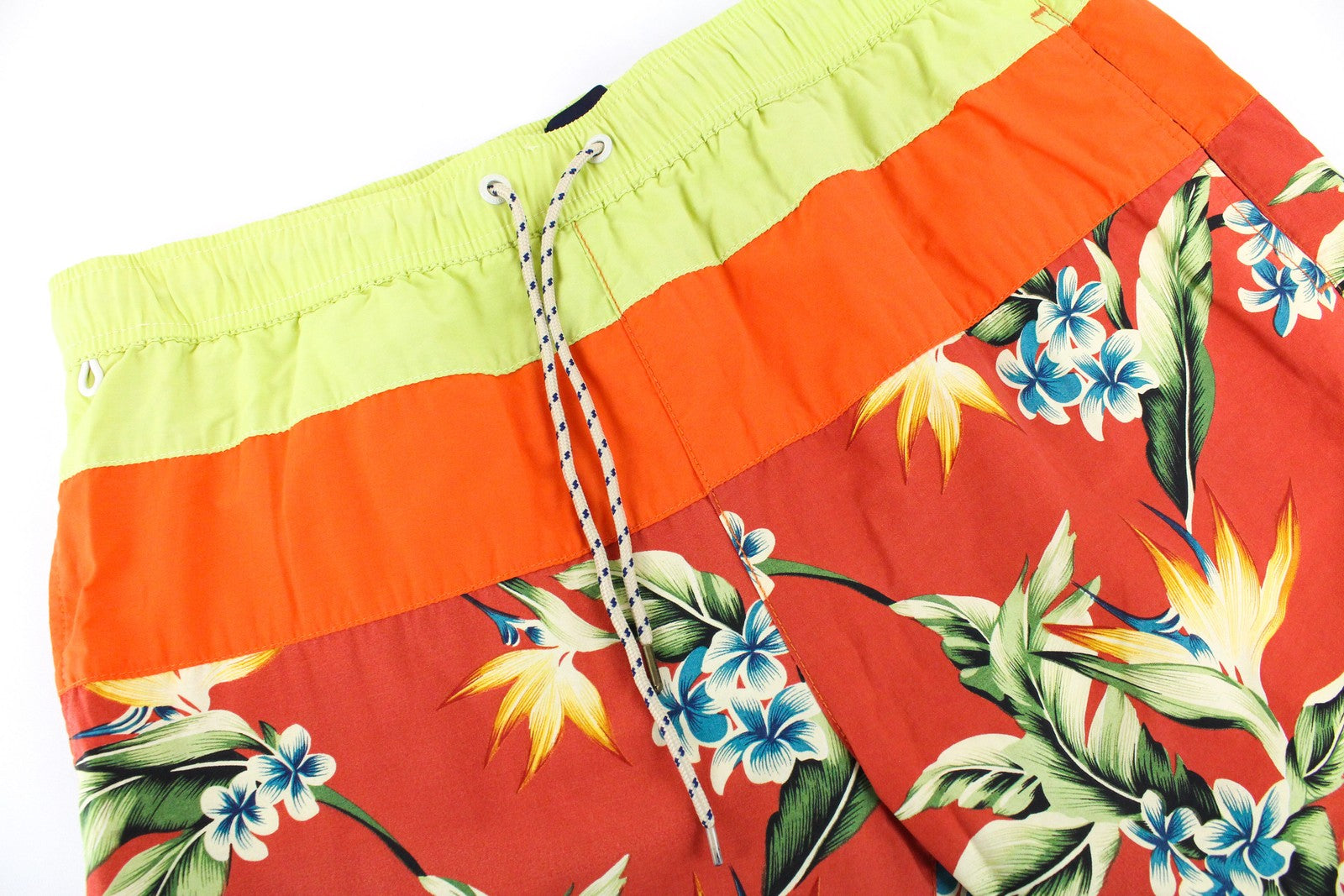 SCOTCH & SODA Ams Couture Men's Swimwear M Orange Cotton Blend Patterned Shorts