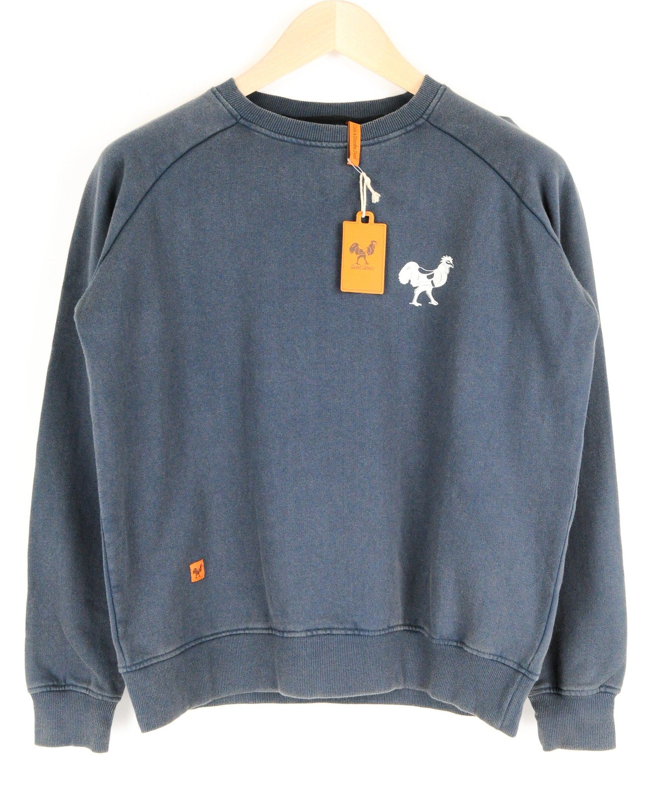 GOOD GENES vyriškas megztinis su ilgomis rankovėmis, tamsiai mėlynas, S dydžio, laisvalaikio stiliaus, su logotipu 