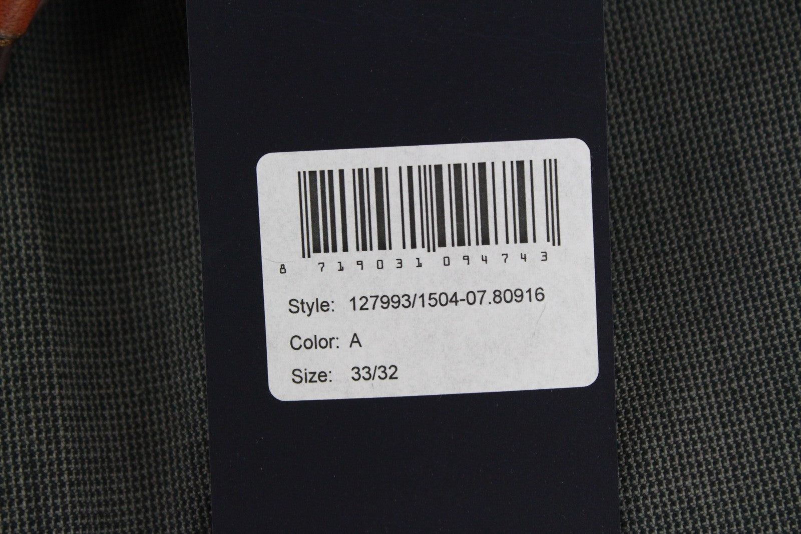 SCOTCH & SODA Stuart Men's Trousers W33/L32 Slim Pleated Grey Cotton Belted