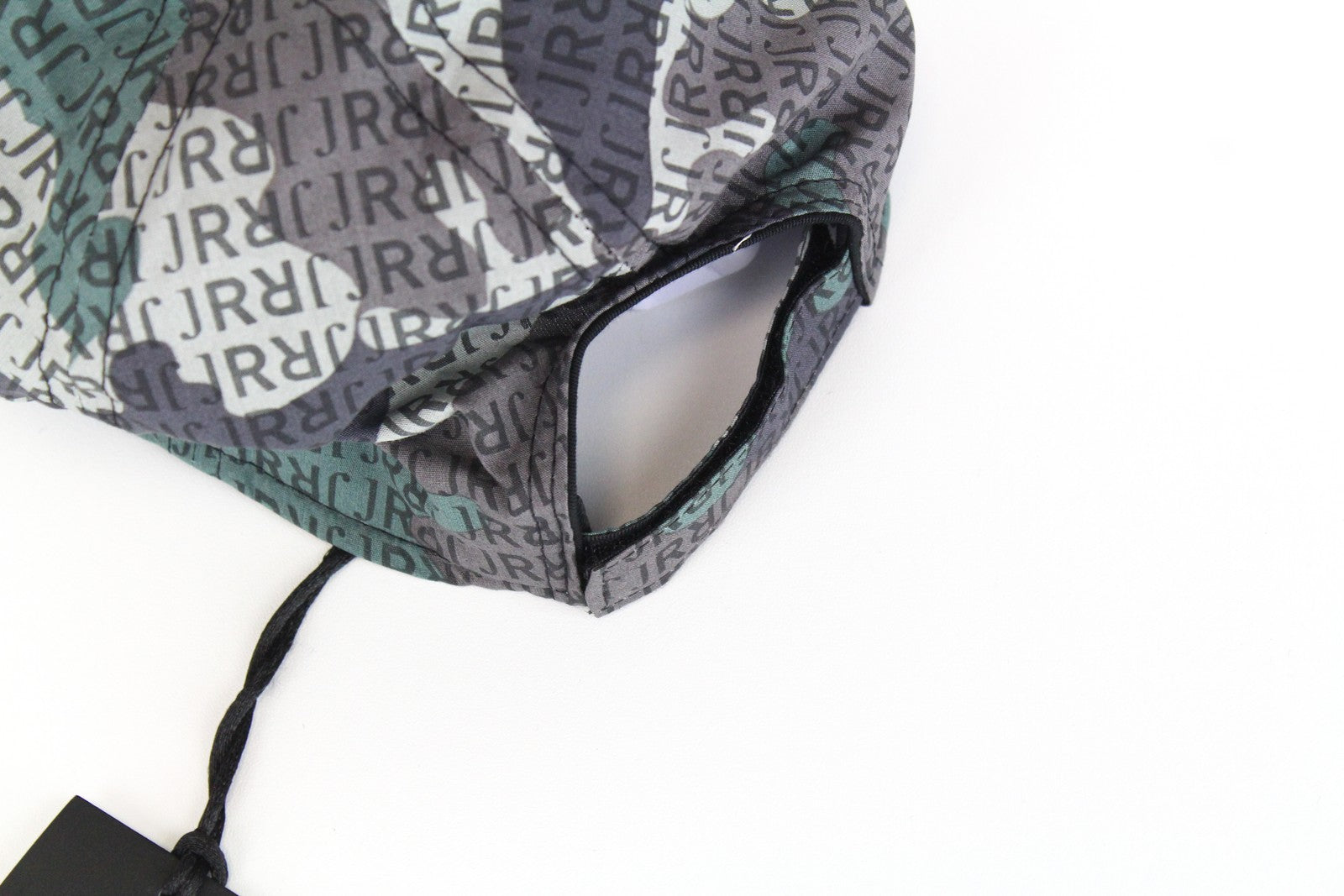 JOHN RICHMOND Men's Cap M Green Brown Cotton Logo Baseball Pattern Casual Hat