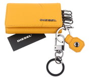 DIESEL Thebeis Keycase II moteriška piniginė, oranžinė, natūralios odos, metalinė, RRP 120 € 