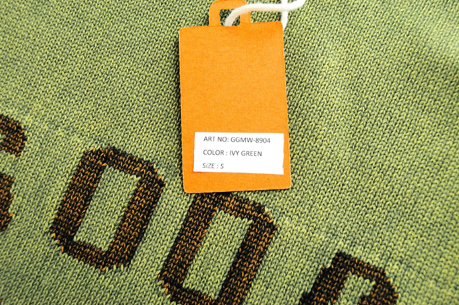 GOOD GENES megztinis S žalias medvilninis vyriškas ilgomis rankovėmis megztas palaidinė su logotipu 