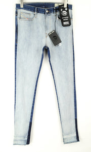 DIESEL D-Istort-SP 085AU vyriški džinsai W31/L32 itin aptempti mėlyni tamprūs medvilniniai džinsai 